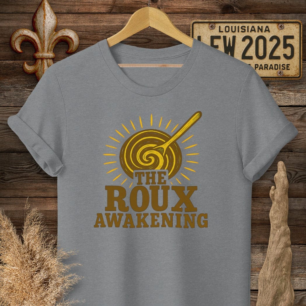 S / Graphite Heather Louisiana Roux the Awakening T-Shirt by Laissez Faire Wear