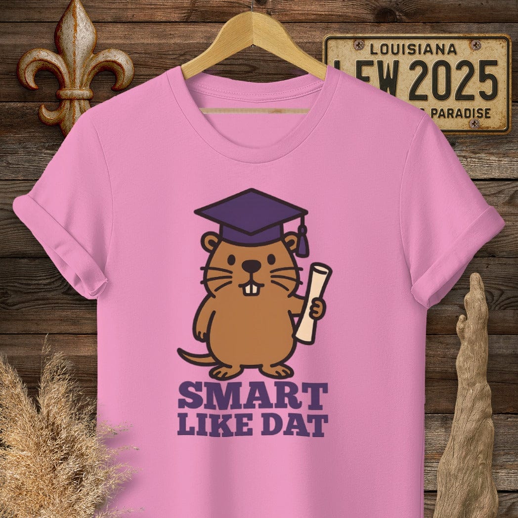 S / Azalea Louisiana Smart Like Dat Graduation T-Shirt by Laissez Faire Wear