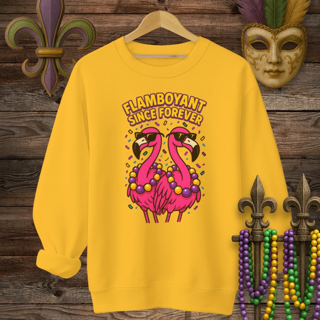 S / Gold Louisiana Spanish Town Sweatshirt by Laissez Faire Wear