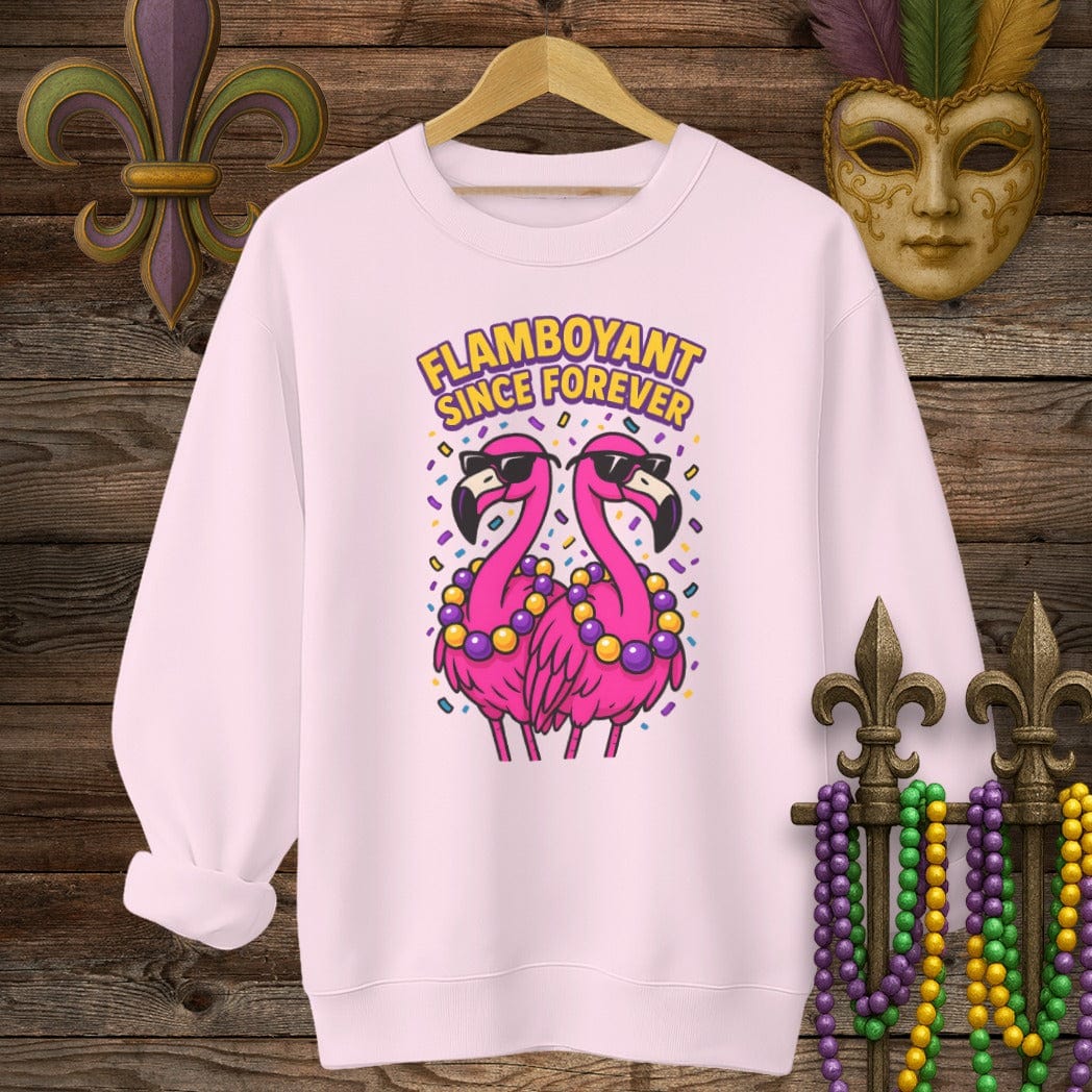 S / Light Pink Louisiana Spanish Town Sweatshirt by Laissez Faire Wear