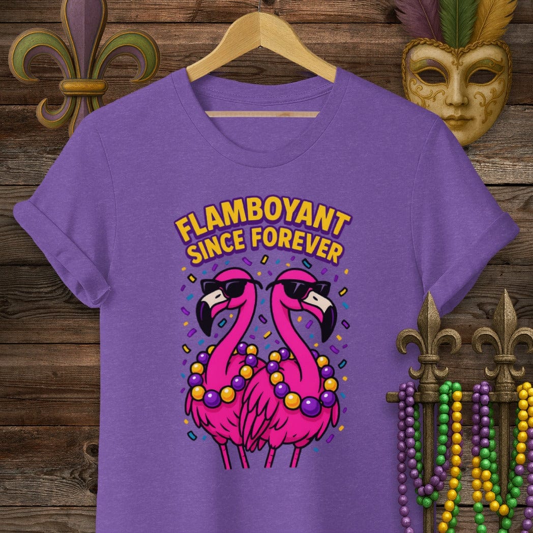 S / Heather Purple Louisiana Spanish Town T-Shirt by Laissez Faire Wear