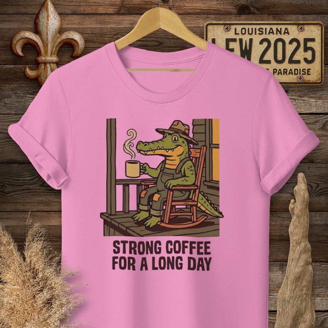 S / Azalea Louisiana Strong Coffee T-Shirt by Laissez Faire Wear