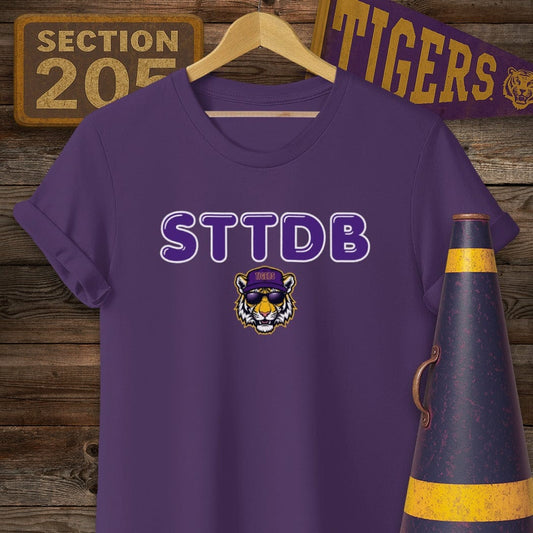 S / Purple Louisiana STTDB Game Day T-Shirt by Laissez Faire Wear