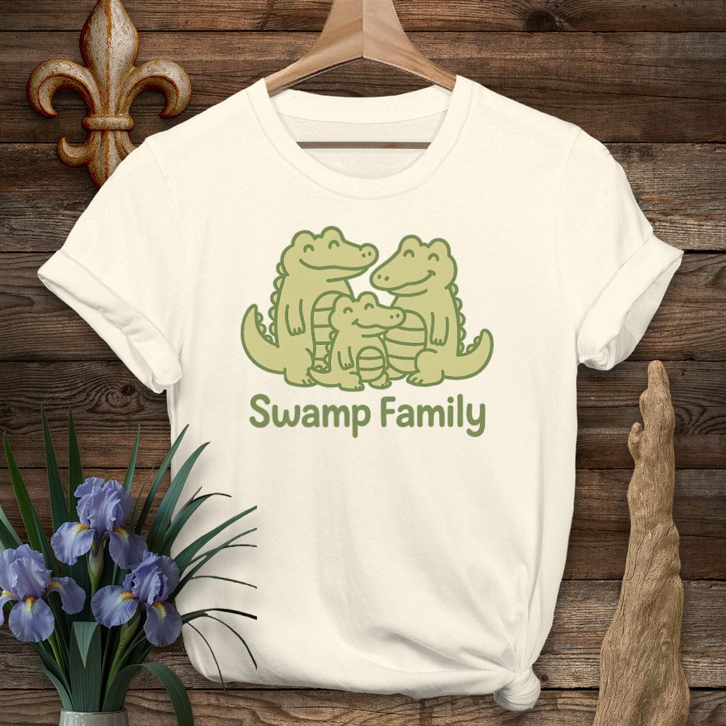 S / Natural Louisiana Swamp Family T-Shirt by Laissez Faire Wear
