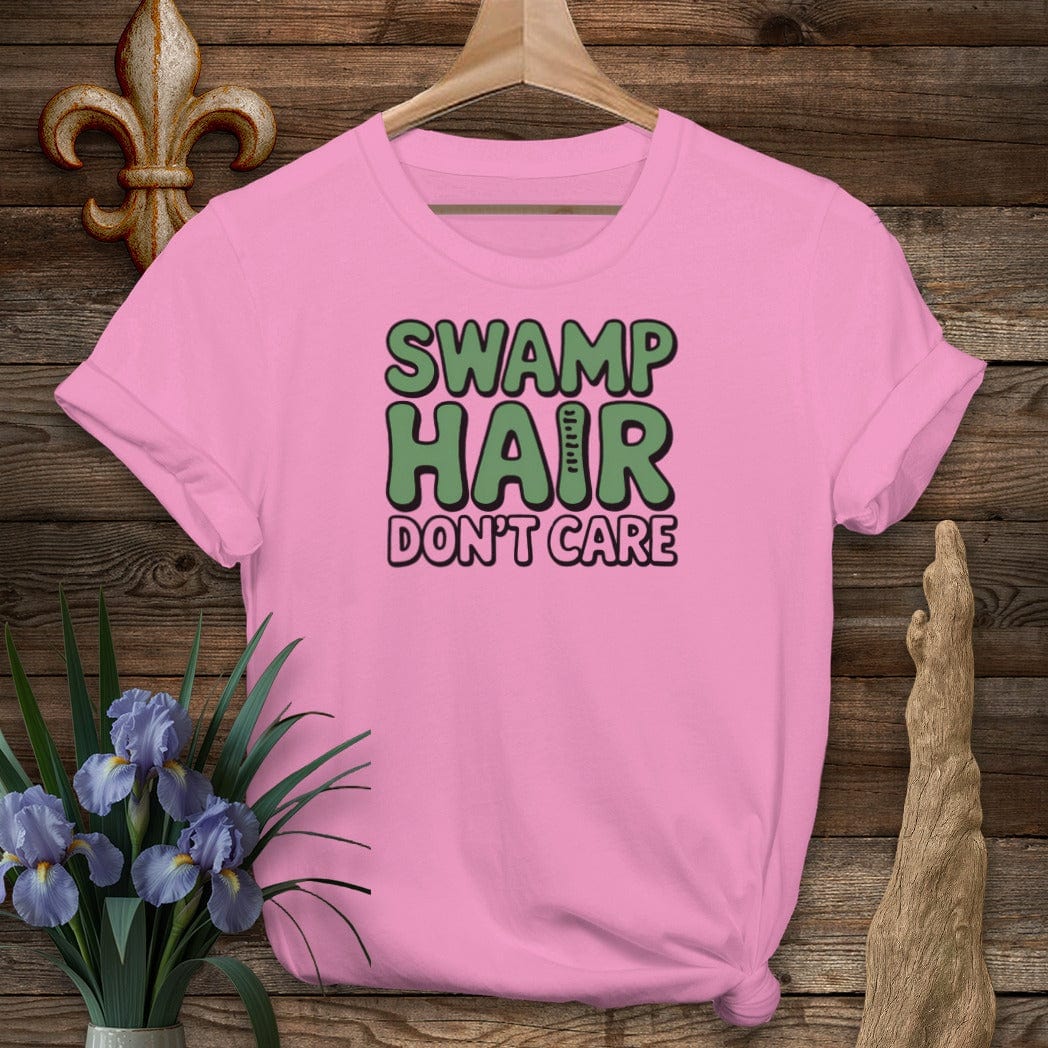 S / Azalea Louisiana Swamp Hair Don't Care T-Shirt by Laissez Faire Wear