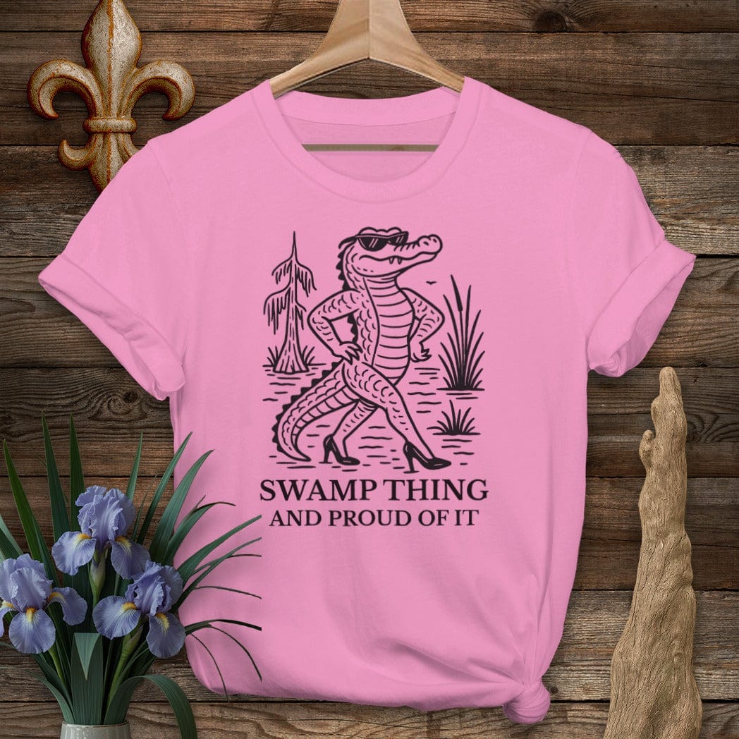 S / Azalea Louisiana Swamp Thing And Proud Of It T-Shirt by Laissez Faire Wear