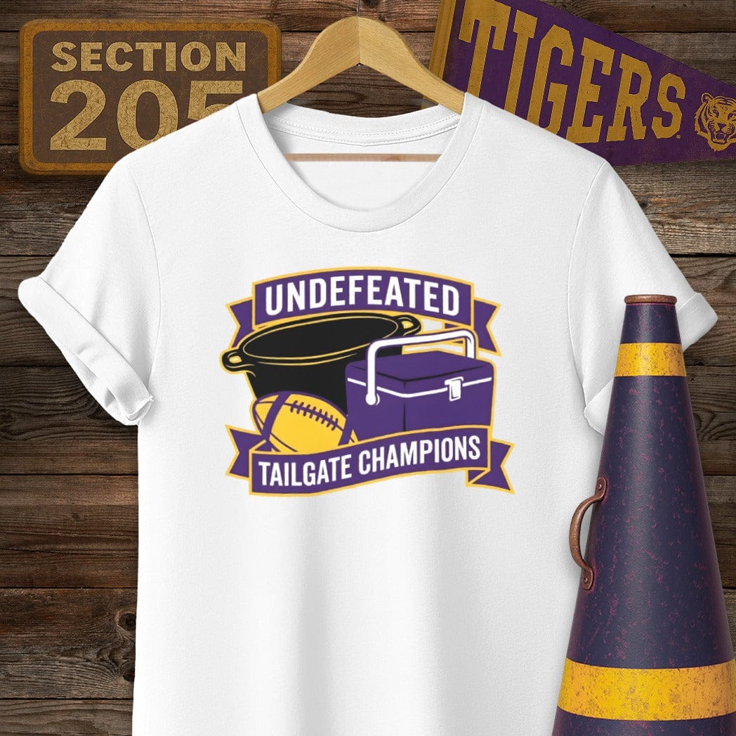 S / White Louisiana Tailgate Champions T-Shirt by Laissez Faire Wear
