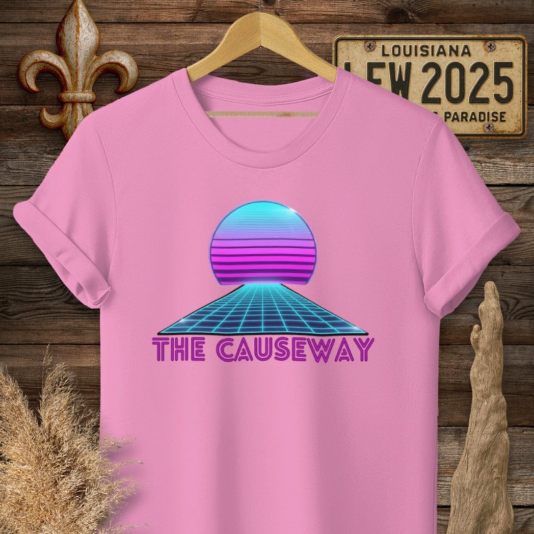 S / Azalea Louisiana The Causeway T-Shirt by Laissez Faire Wear
