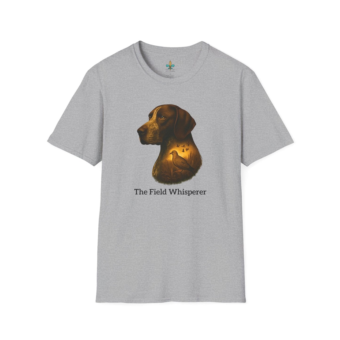 Sport Grey / S Louisiana "The Field Whisperer" – German Shorthaired Pointer Louisiana Hunting Dog T-Shirt by Laissez Faire Wear