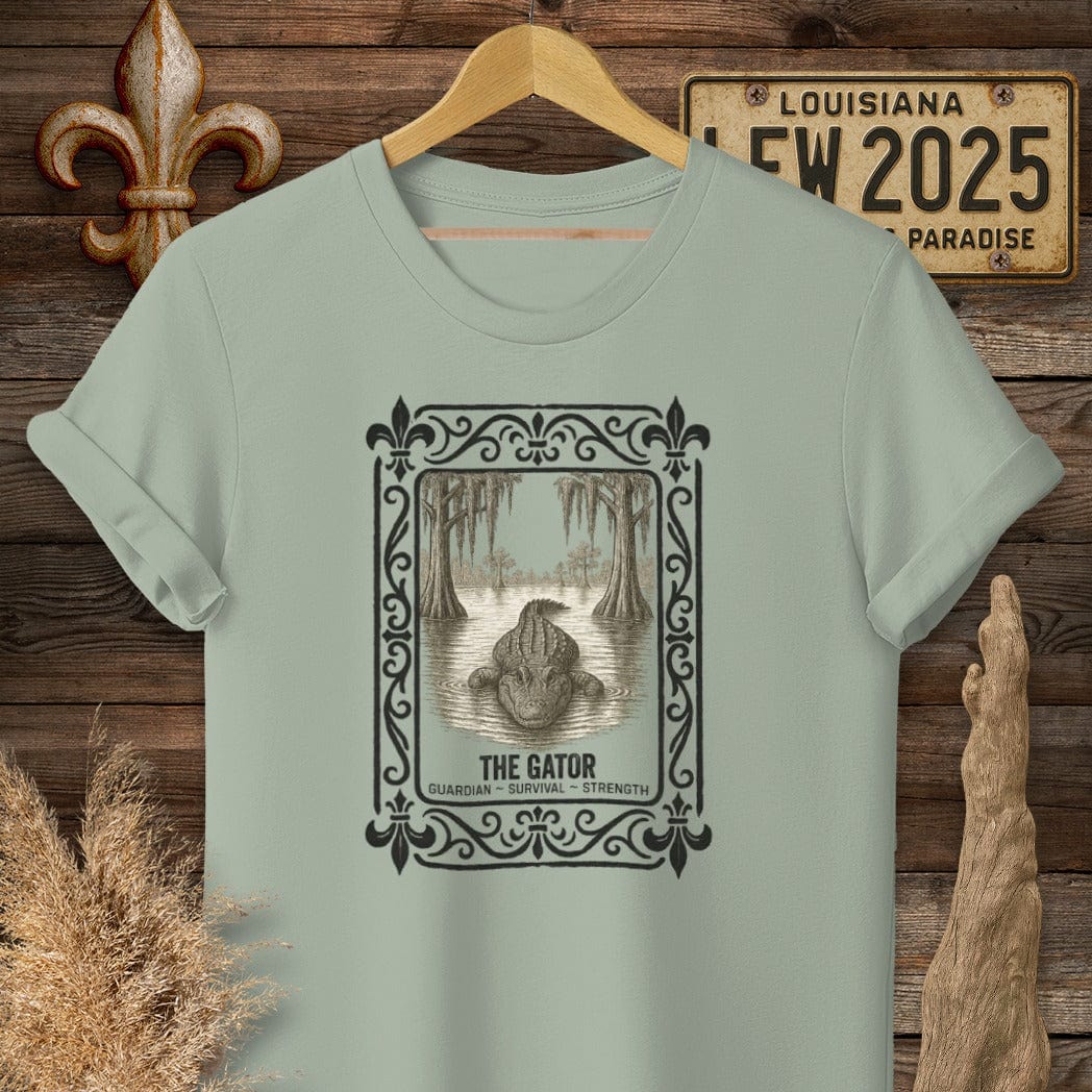 S / Sage Louisiana The Gator T-Shirt by Laissez Faire Wear