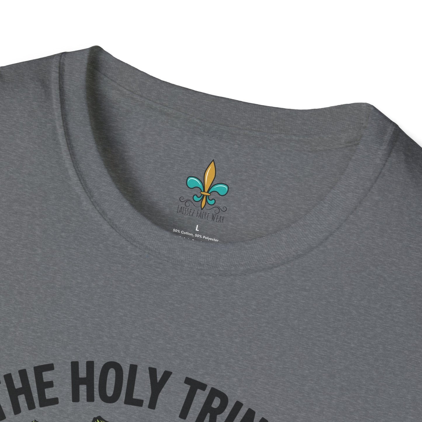 Louisiana "The Holy Trinity & The Pope" Cajun Cooking T-Shirt by Laissez Faire Wear