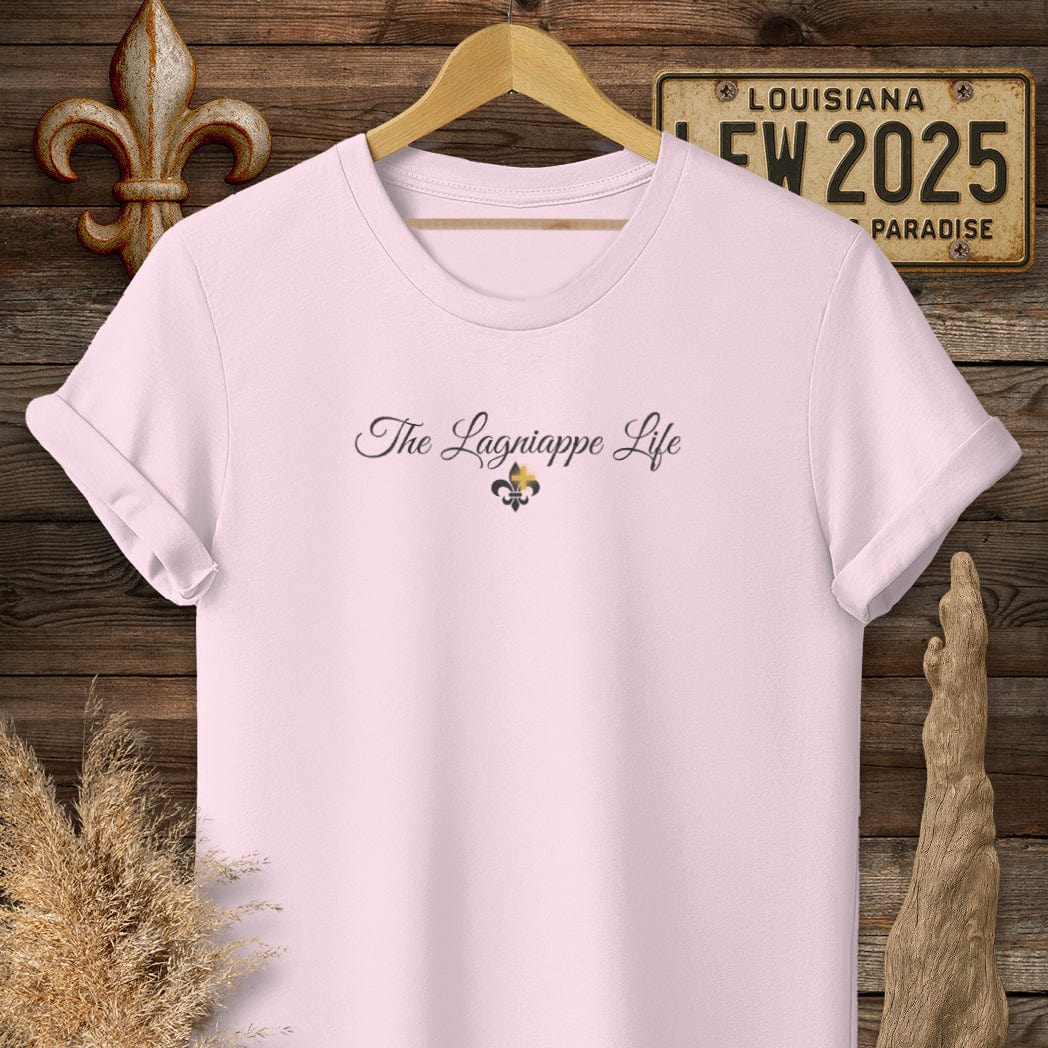 T-Shirt / S / Light Pink Louisiana The Lagniappe Life T-Shirt by Laissez Faire Wear