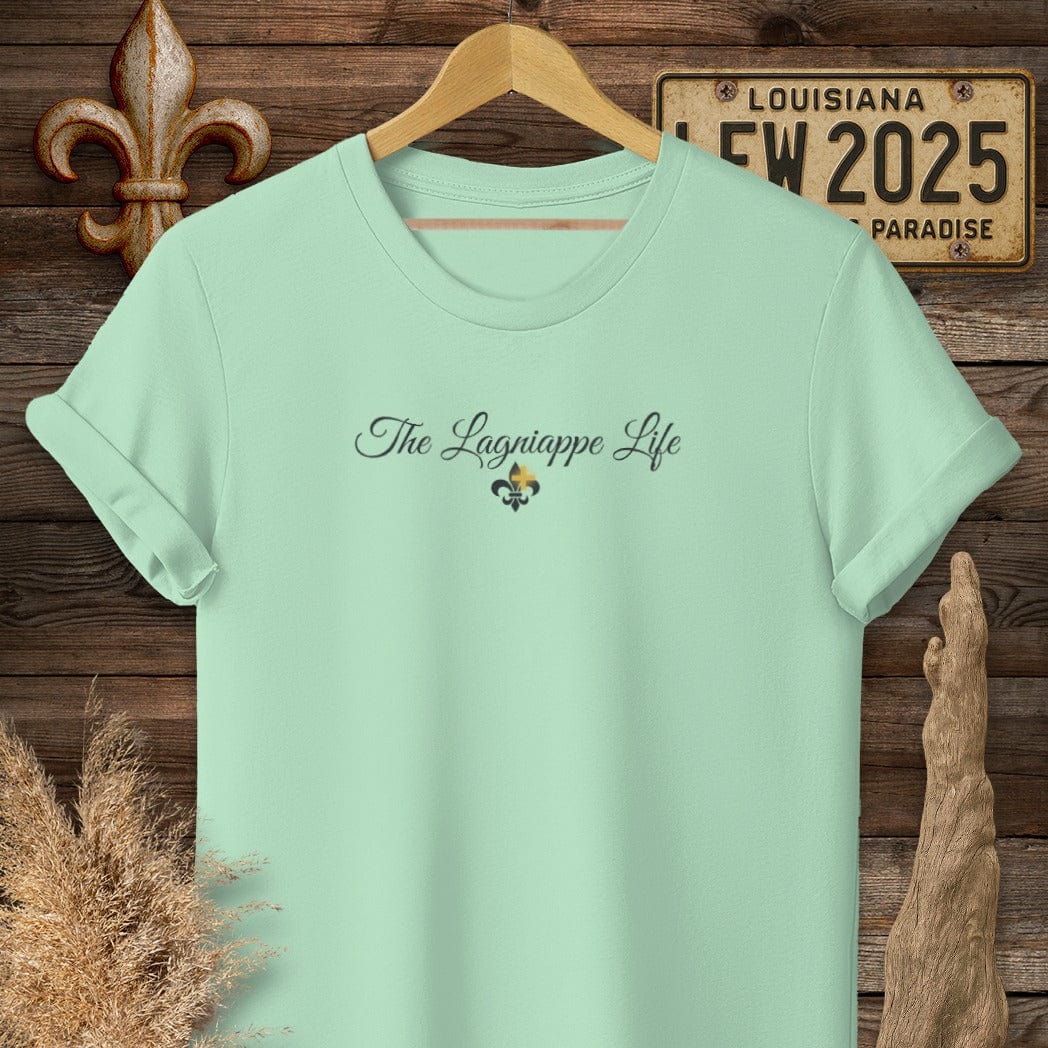 T-Shirt / S / Mint Green Louisiana The Lagniappe Life T-Shirt by Laissez Faire Wear