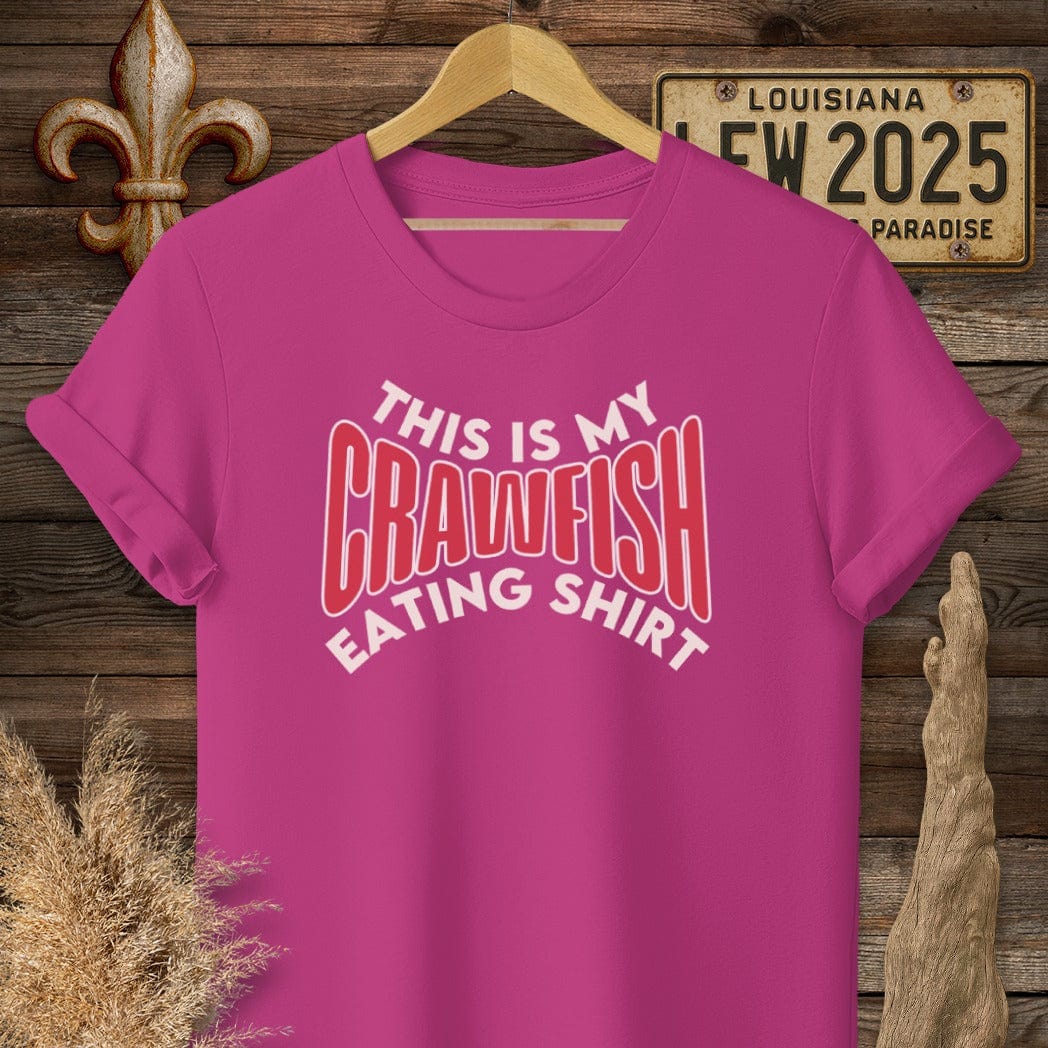 S / Antique Heliconia Louisiana This is My Crawfish Eating Shirt Funny T-Shirt by Laissez Faire Wear