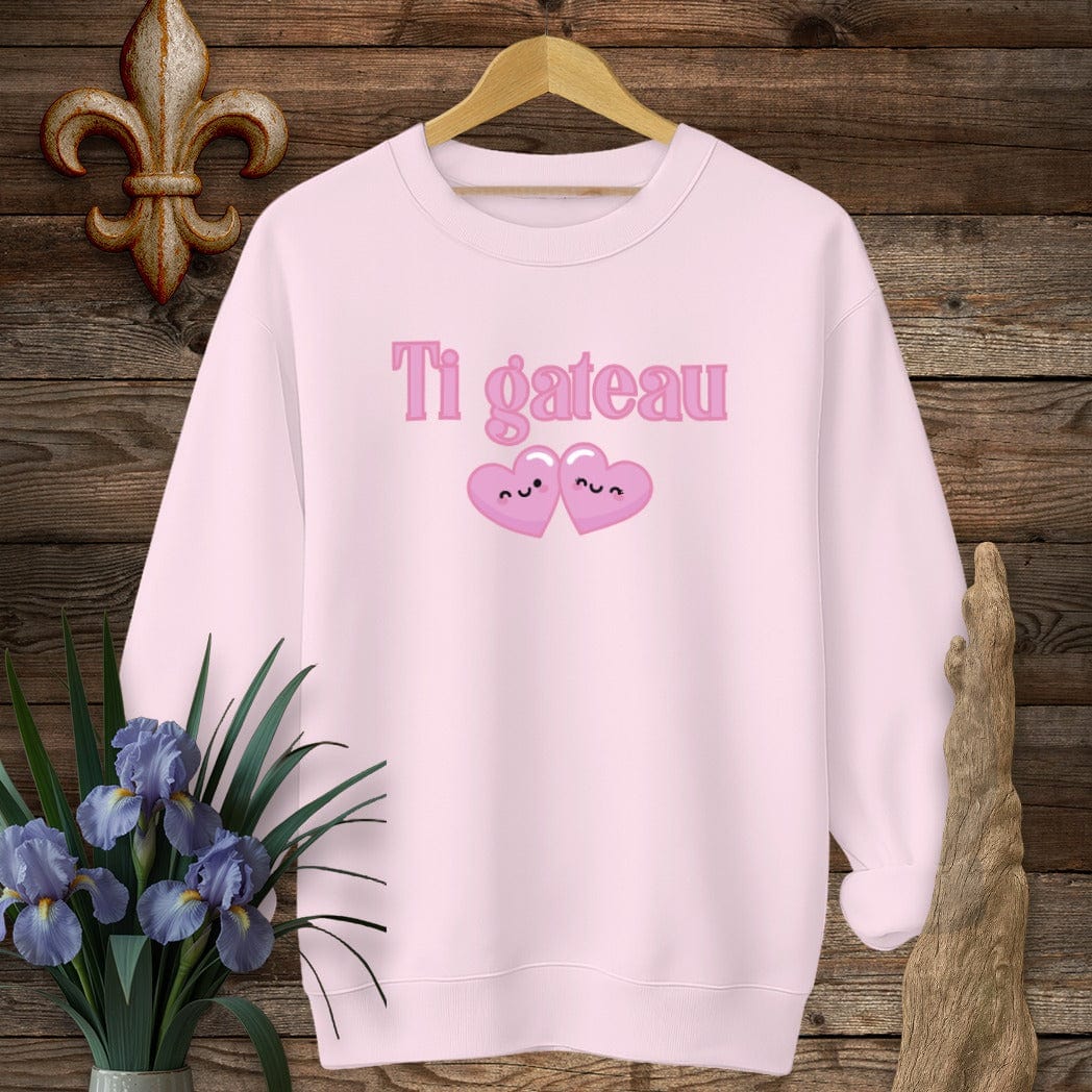 S / Light Pink Louisiana Ti Gateau Sweatshirt by Laissez Faire Wear