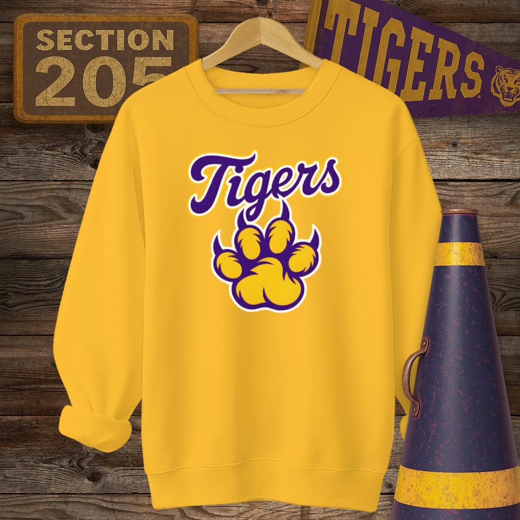 S / Gold Louisiana Tigers Sweatshirt by Laissez Faire Wear