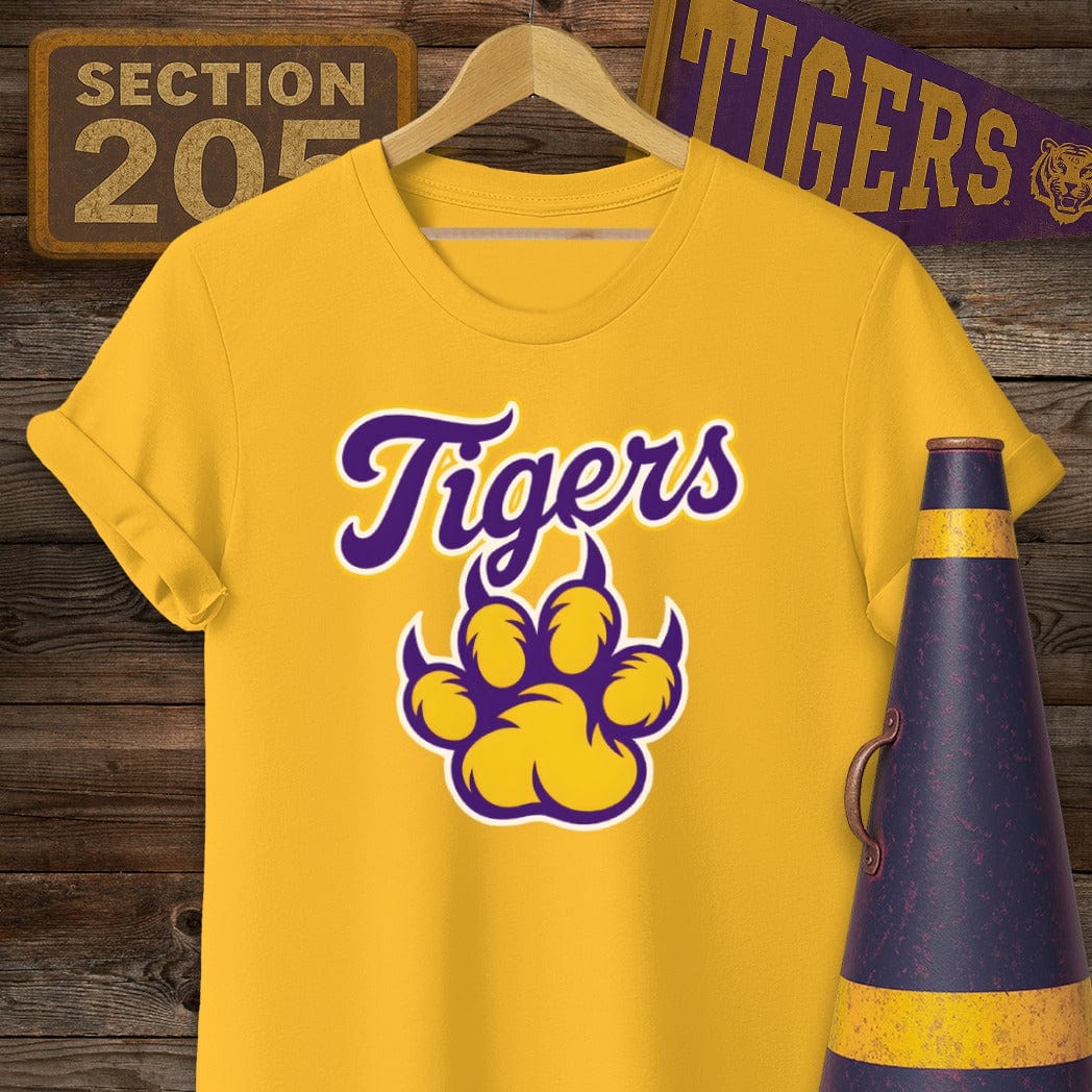 S / Gold Louisiana Tigers T-Shirt by Laissez Faire Wear
