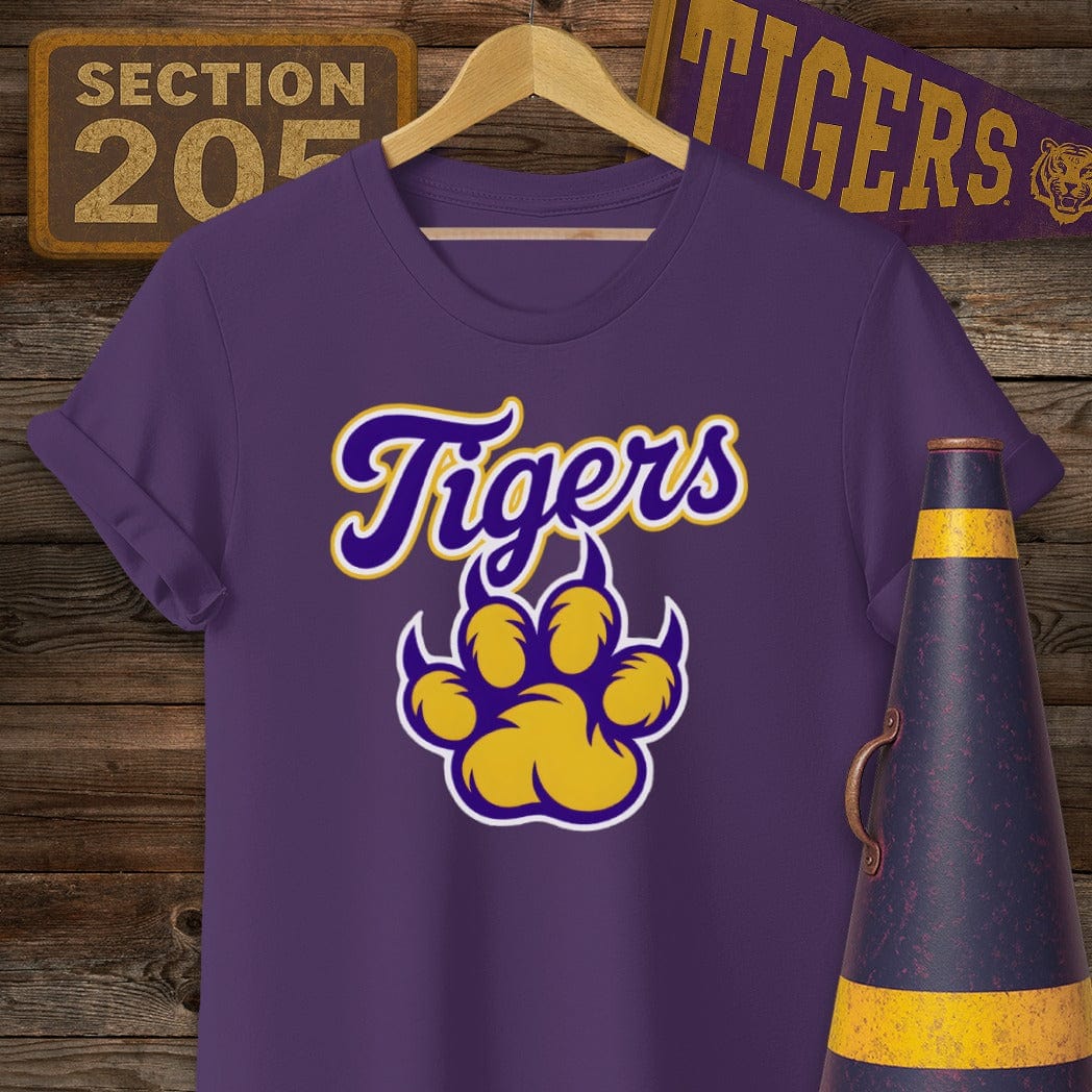 S / Purple Louisiana Tigers T-Shirt by Laissez Faire Wear