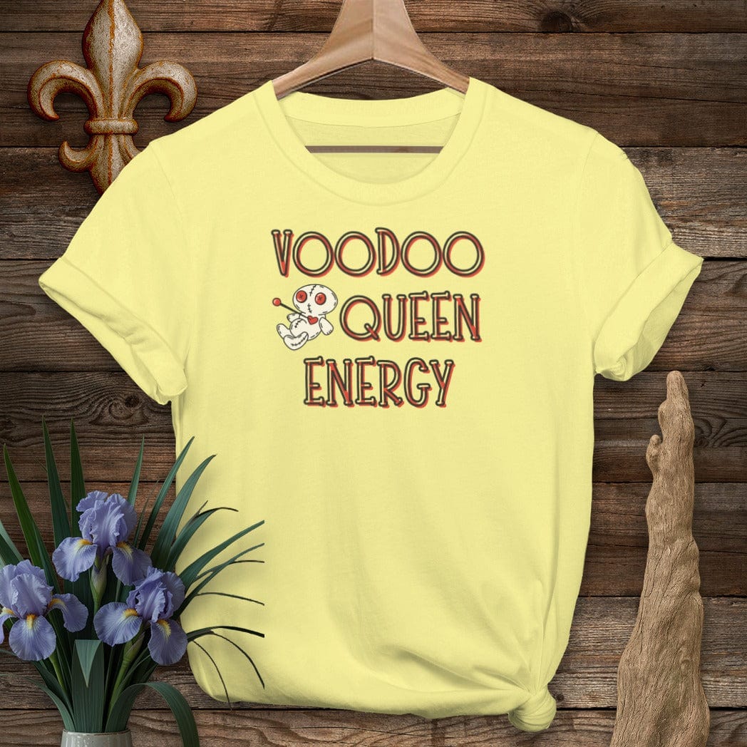 S / Cornsilk Louisiana Voodoo Queen Energy T-Shirt by Laissez Faire Wear