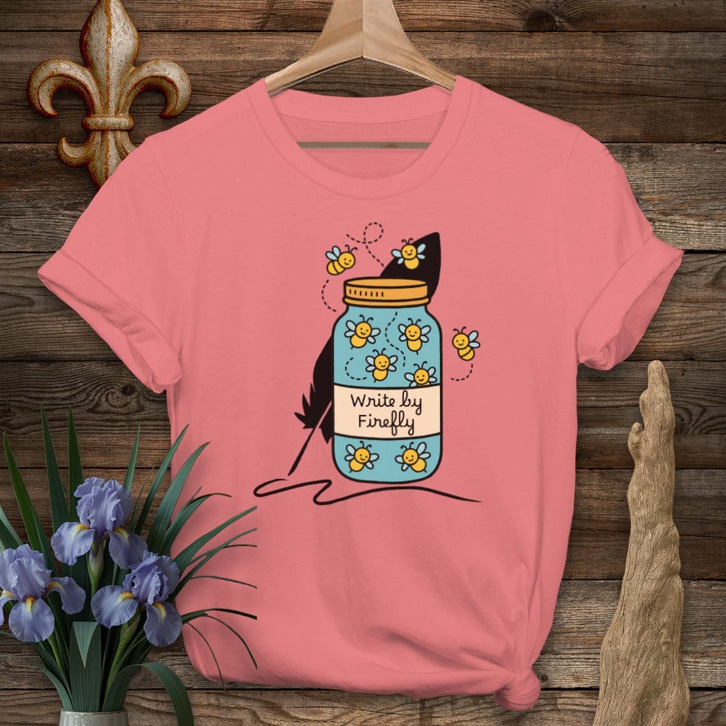 S / Coral Silk Louisiana Write By Firefly T-Shirt by Laissez Faire Wear