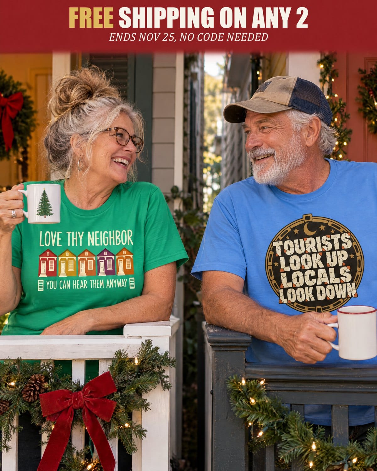 Early Black Friday: free shipping on any 2 shirts