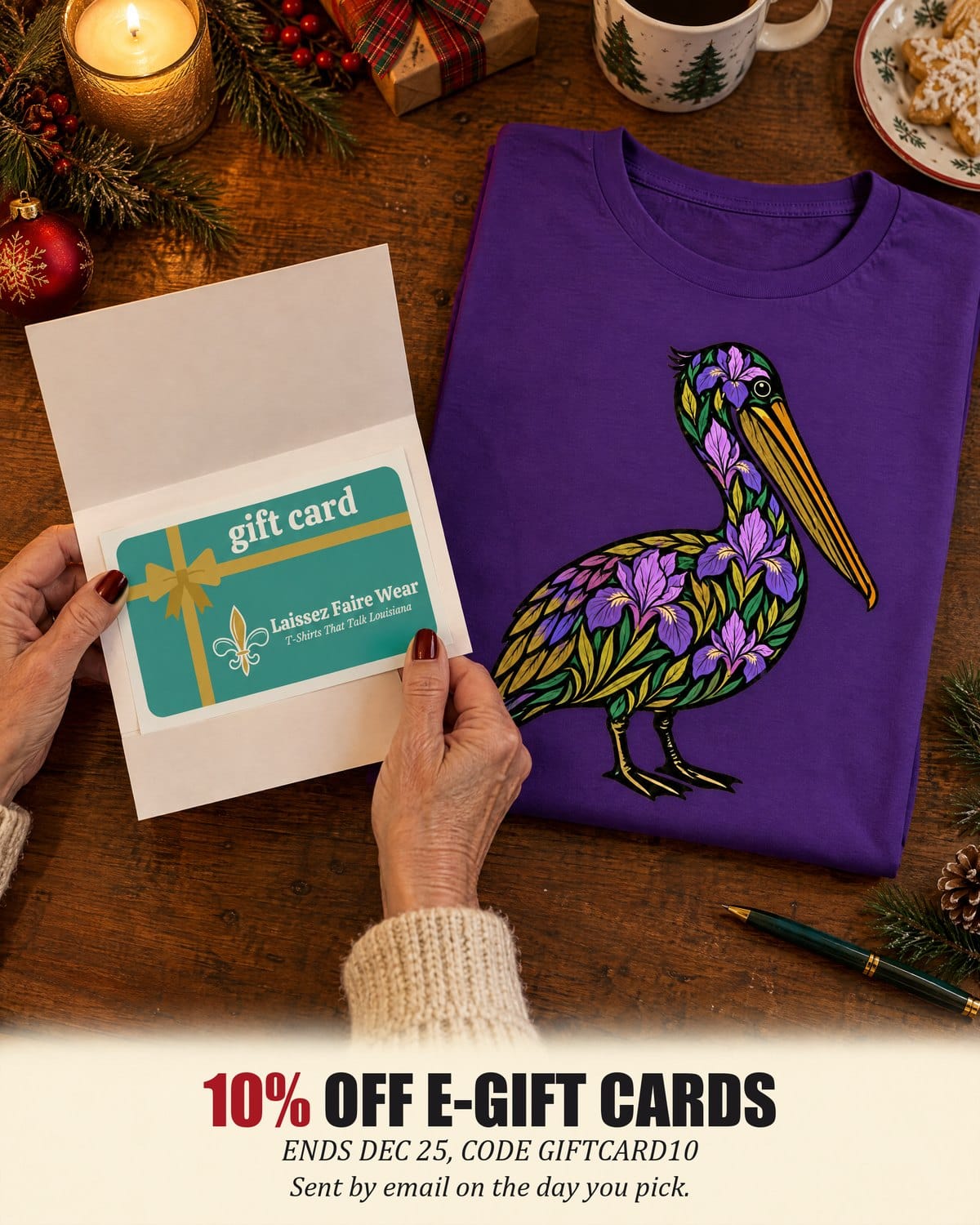 Laissez Faire Wear e-gift cards: 10% off with code GIFTCARD10