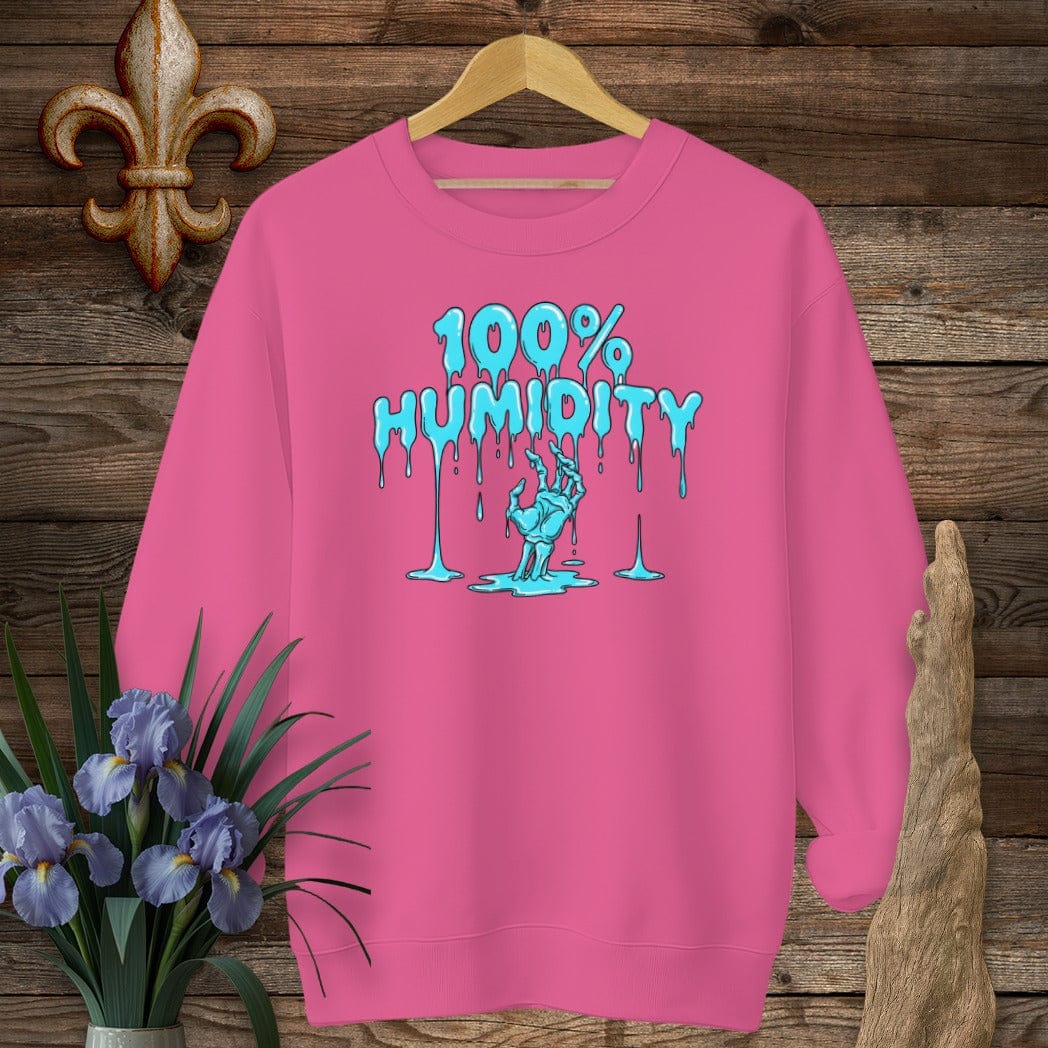 S / Heliconia Louisiana 100% Humidity Sweatshirt by Laissez Faire Wear