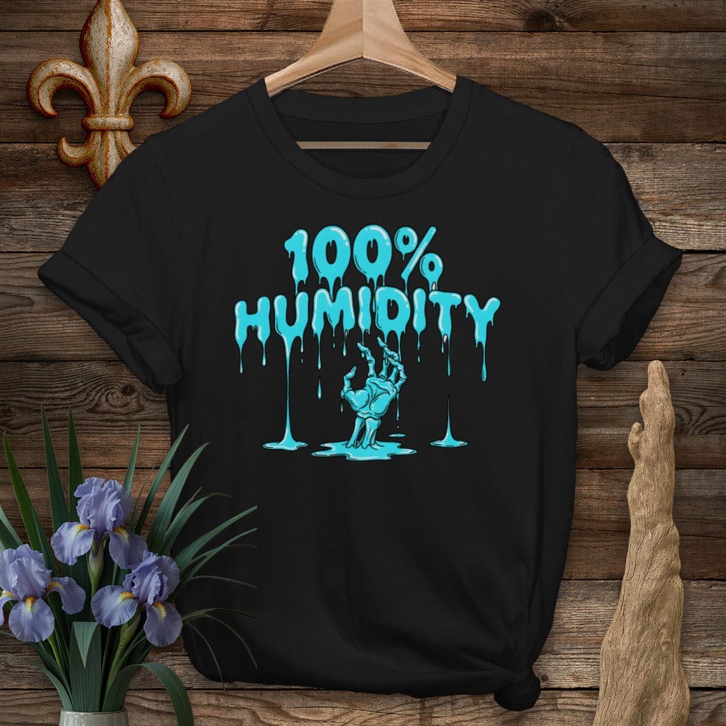 S / Black Louisiana 100% Humidity T-Shirt by Laissez Faire Wear