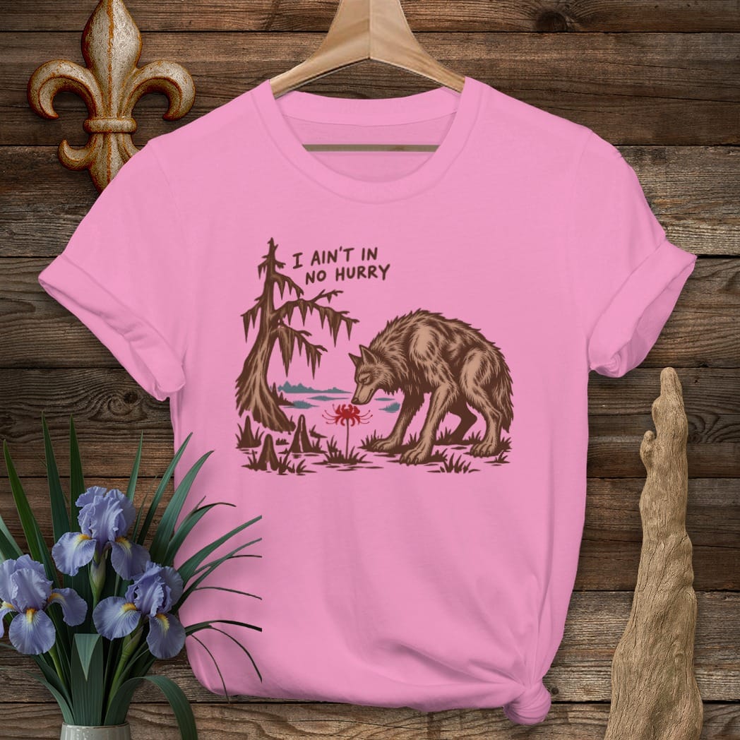 S / Azalea Louisiana Ain't in No Hurry T-Shirt by Laissez Faire Wear