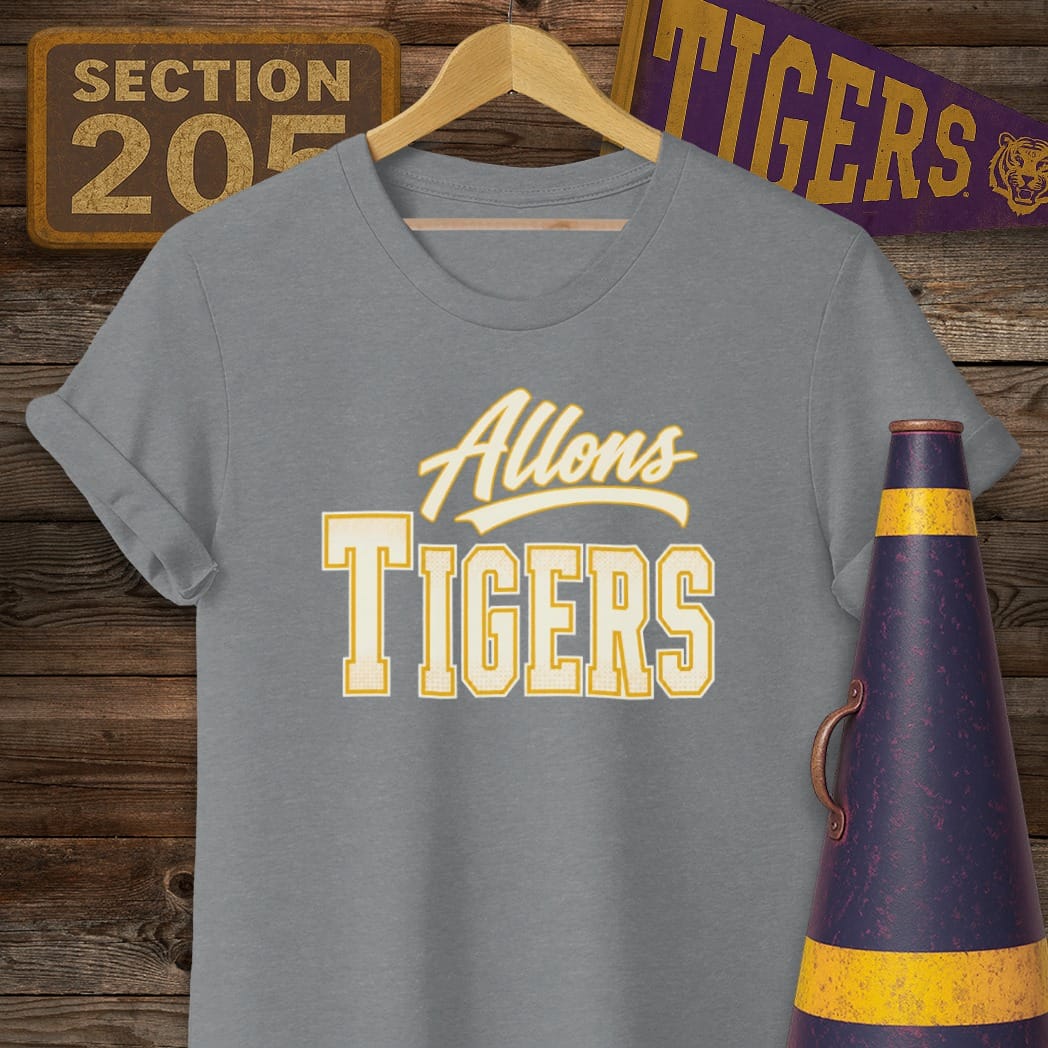 S / Graphite Heather Louisiana Allons Tigers T-Shirt by Laissez Faire Wear