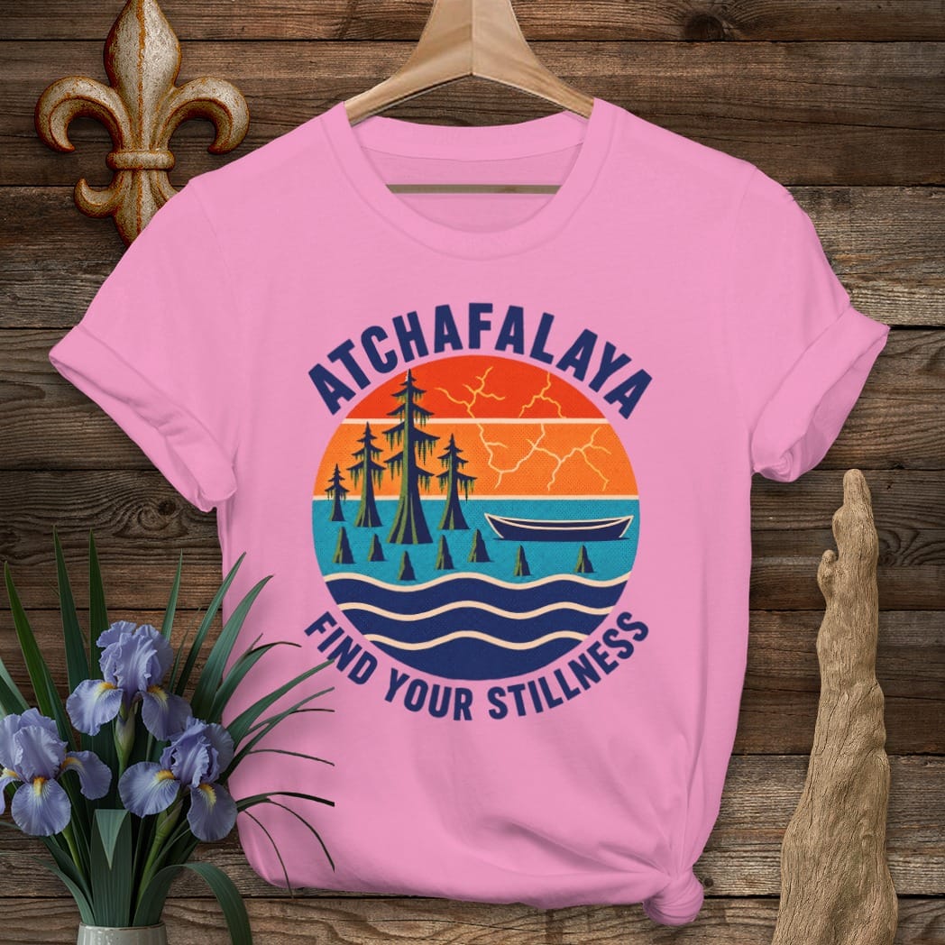 S / Azalea Louisiana Atchafalaya Stillness T-Shirt by Laissez Faire Wear