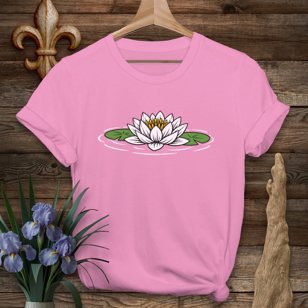S / Azalea Louisiana Backwater Lily T-Shirt by Laissez Faire Wear
