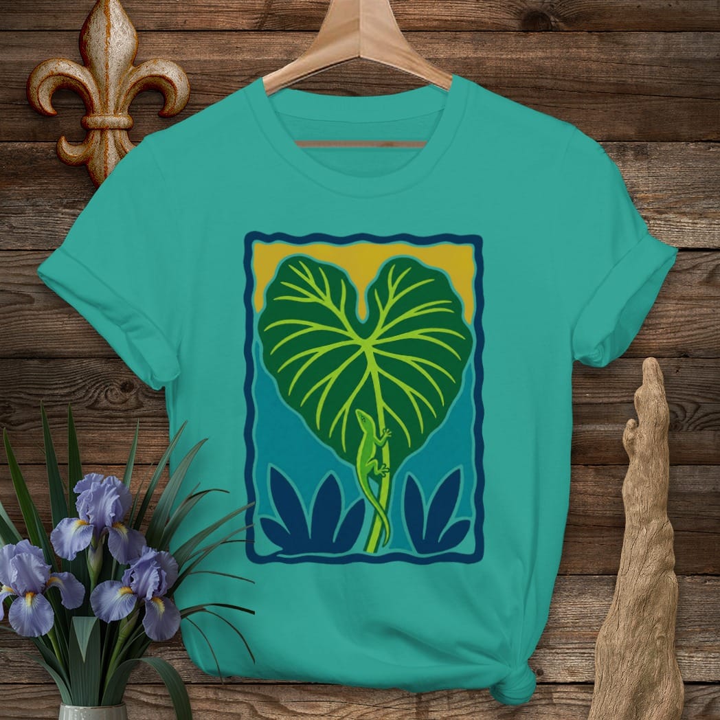 S / Jade Dome Louisiana Backyard Jungle T-Shirt by Laissez Faire Wear