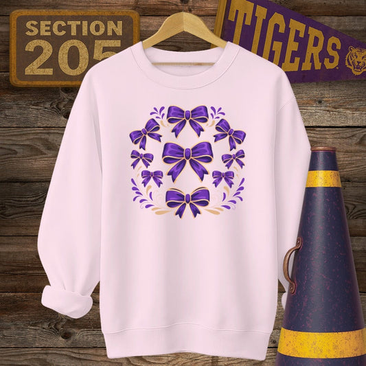 S / Light Pink Louisiana Bayou Beaux's Game Day Sweatshirt by Laissez Faire Wear