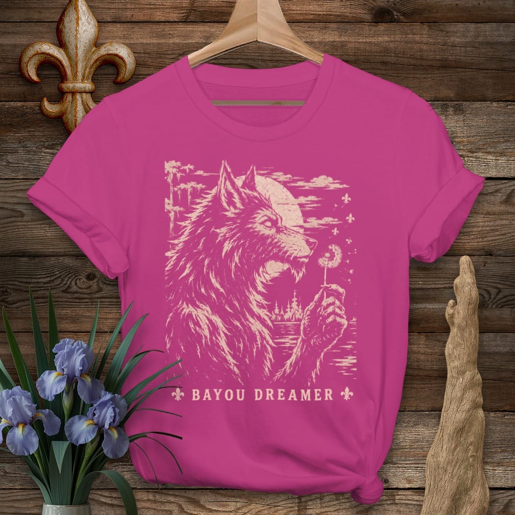 S / Antique Heliconia Louisiana Bayou Dreamer T-Shirt by Laissez Faire Wear