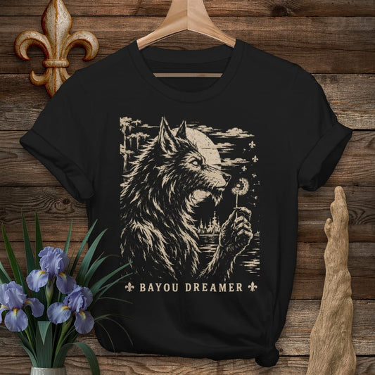 S / Black Louisiana Bayou Dreamer T-Shirt by Laissez Faire Wear