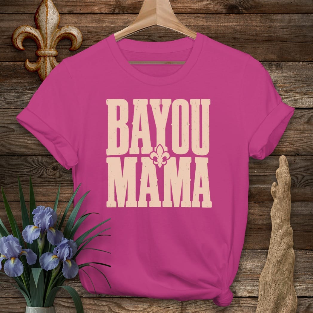 S / Antique Heliconia Louisiana Bayou Mama T-shirt by Laissez Faire Wear