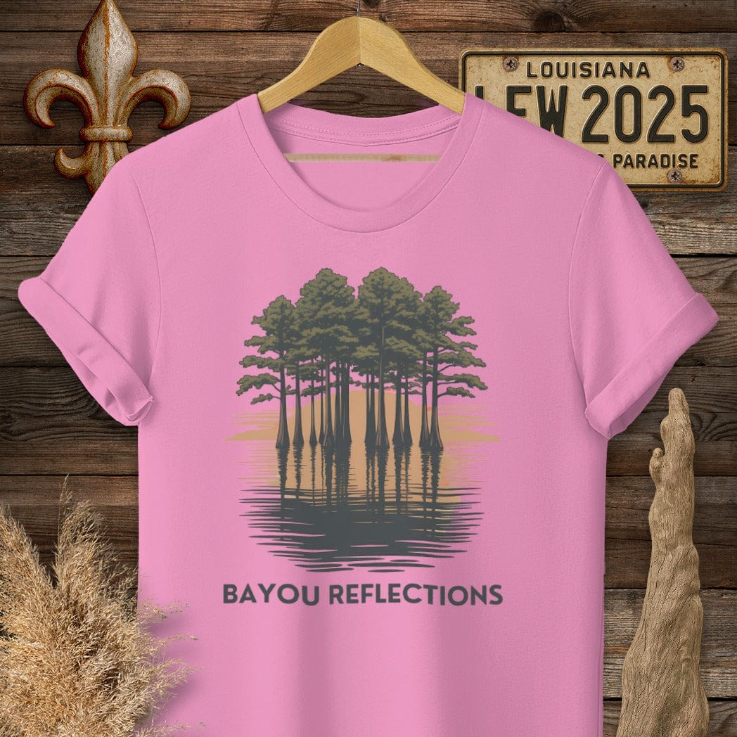 S / Azalea Louisiana Bayou Reflections T-Shirt by Laissez Faire Wear