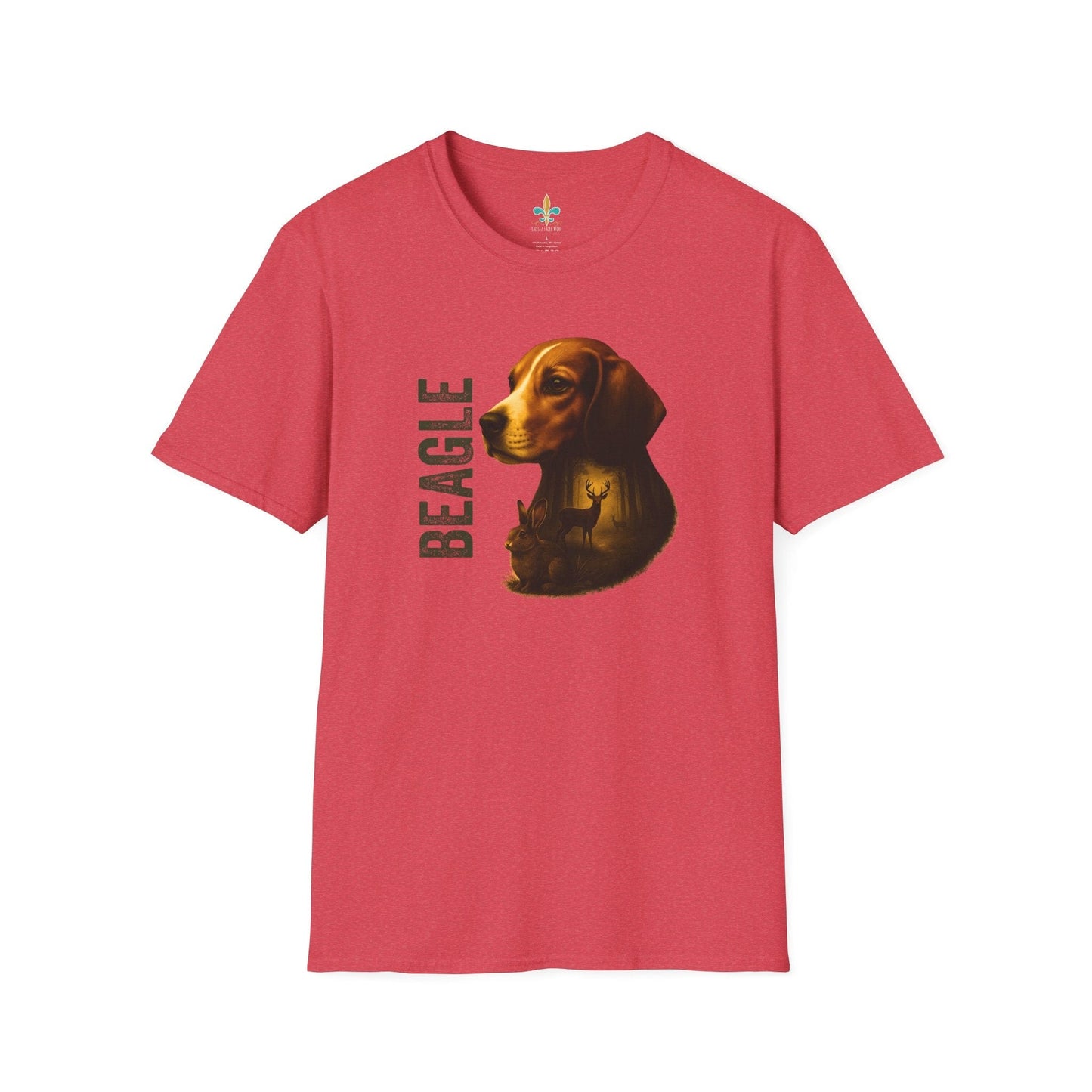 Heather Red / S Louisiana "Beagle" – Louisiana Hunting Dog T-Shirt by Laissez Faire Wear