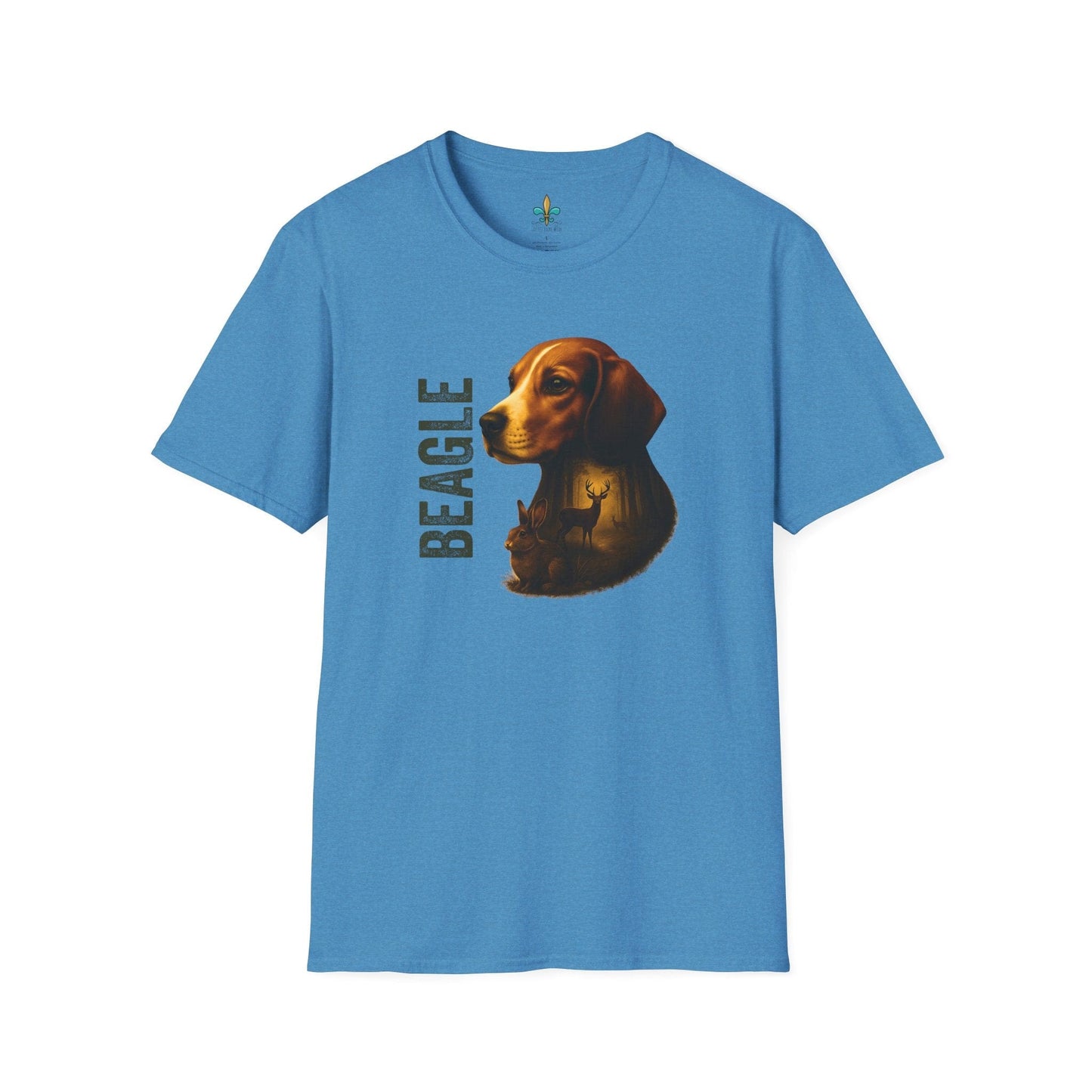 Heather Sapphire / S Louisiana "Beagle" – Louisiana Hunting Dog T-Shirt by Laissez Faire Wear