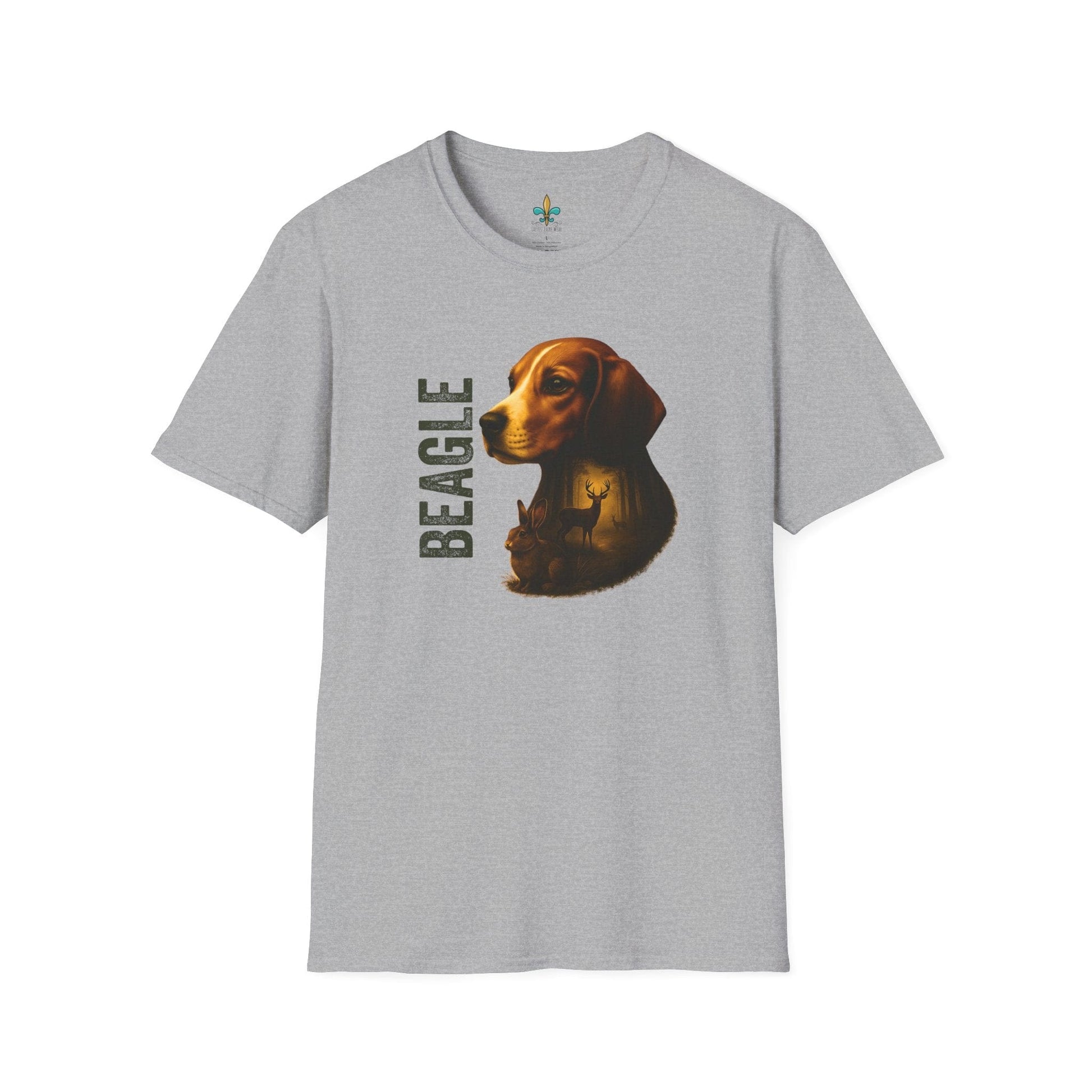 Sport Grey / S Louisiana "Beagle" – Louisiana Hunting Dog T-Shirt by Laissez Faire Wear