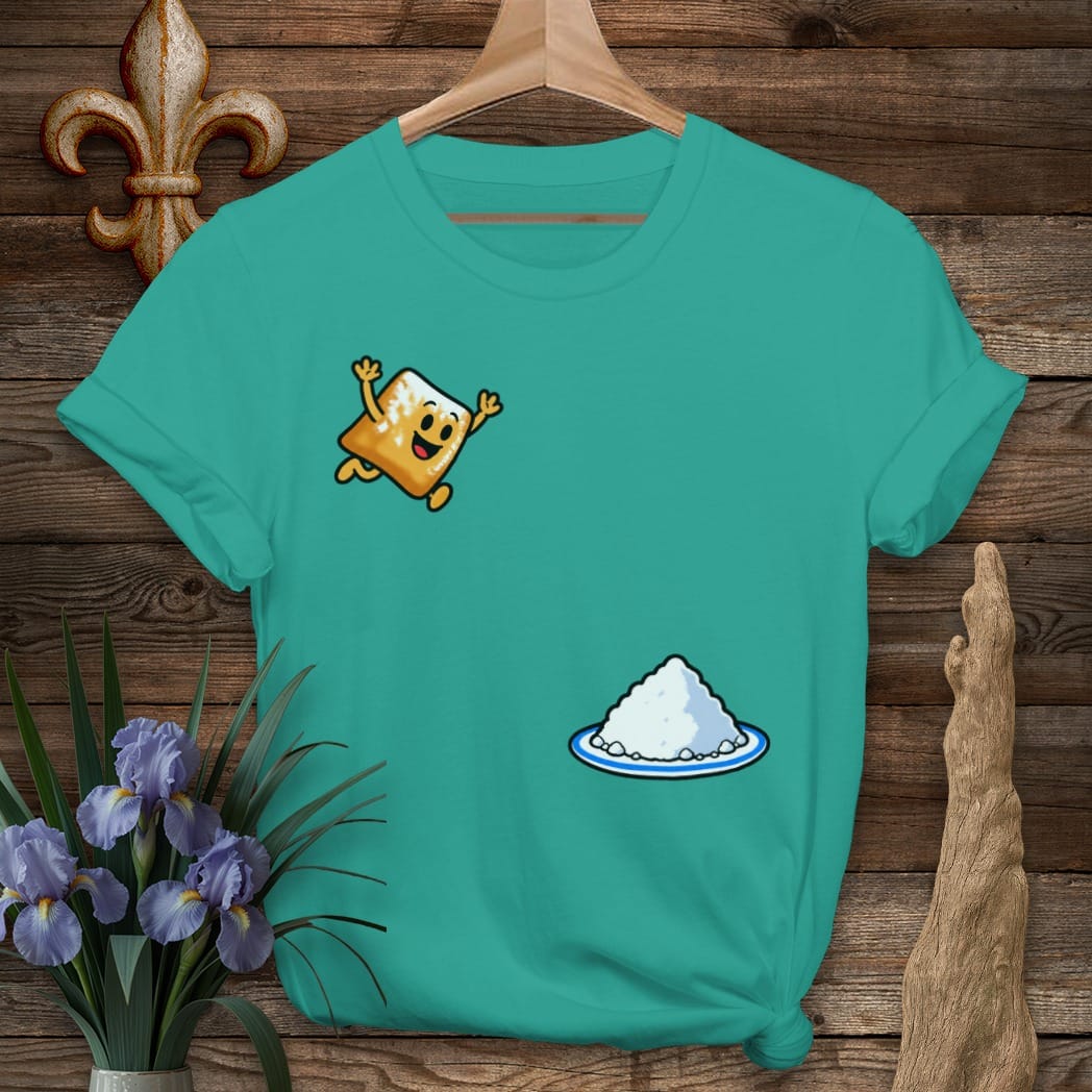 S / Jade Dome Louisiana Beignet Dive T-Shirt by Laissez Faire Wear