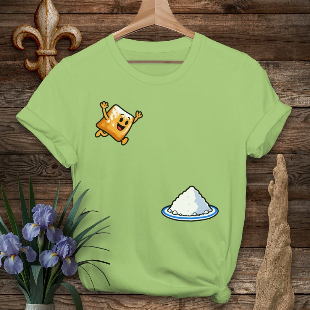 S / Lime Louisiana Beignet Dive T-Shirt by Laissez Faire Wear
