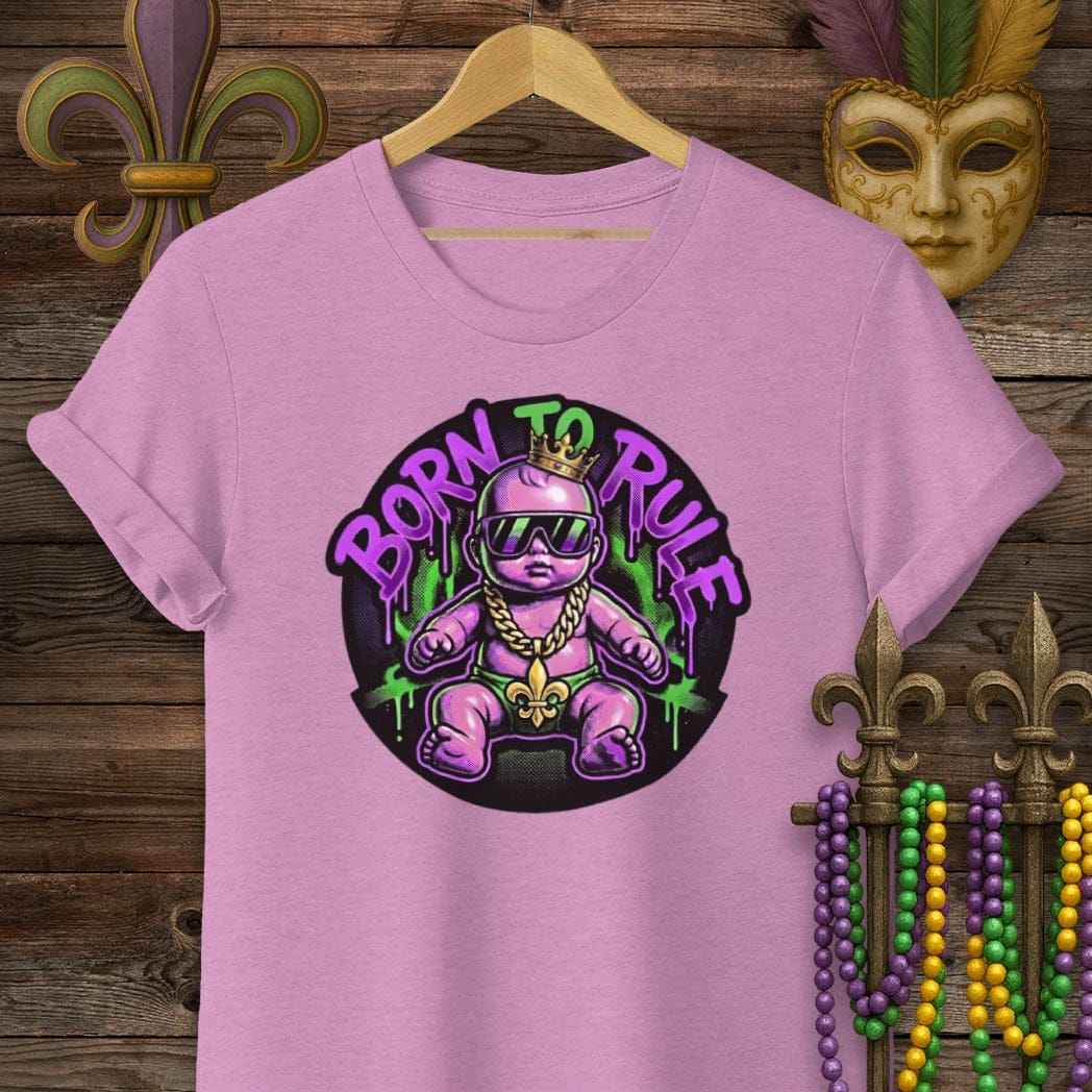 S / Heather Radiant Orchid Louisiana Born to Rule T-Shirt by Laissez Faire Wear