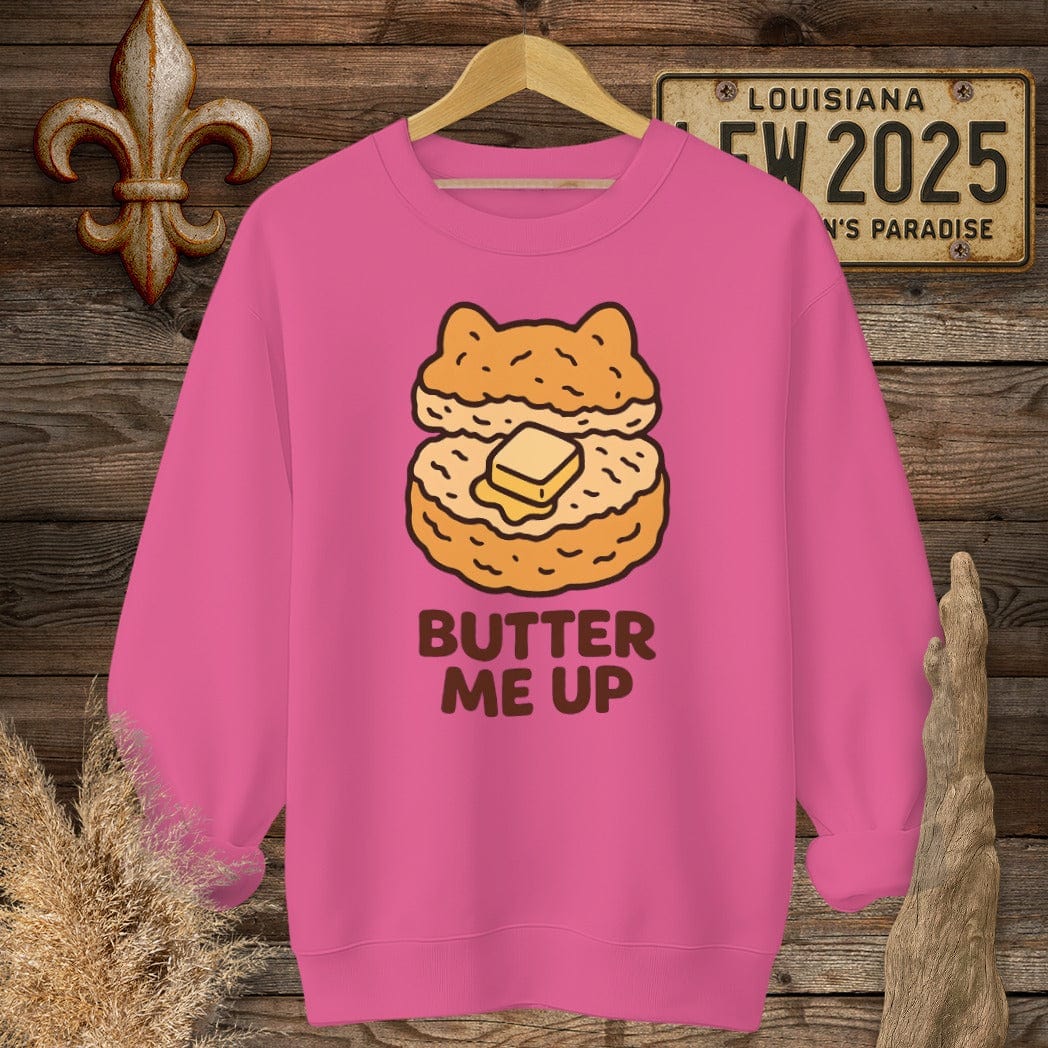 S / Heliconia Louisiana Butter Me Up Sweatshirt by Laissez Faire Wear