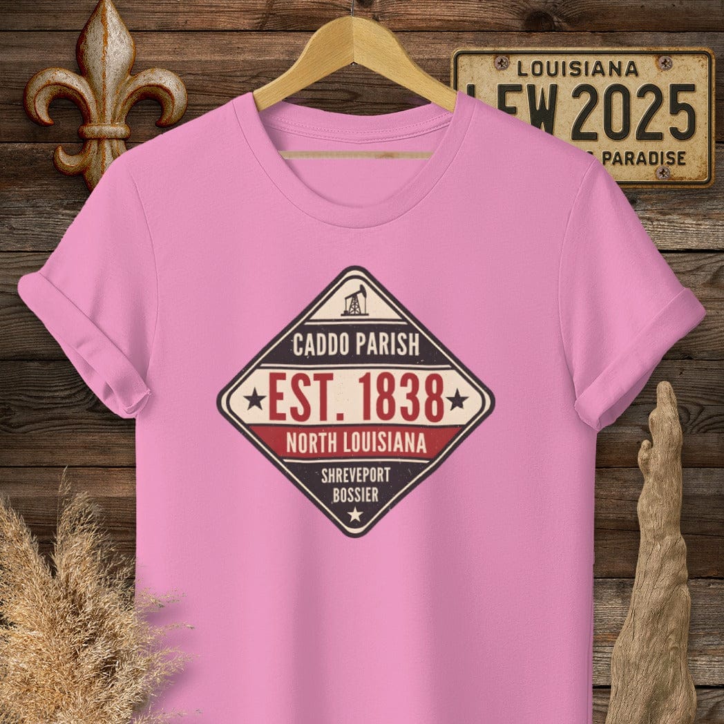 S / Azalea Louisiana Caddo Parish T-Shirt by Laissez Faire Wear