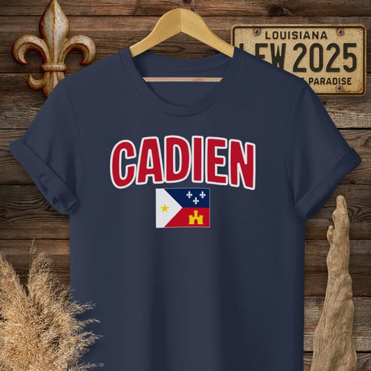 S / Navy Louisiana Cadien T-Shirt by Laissez Faire Wear