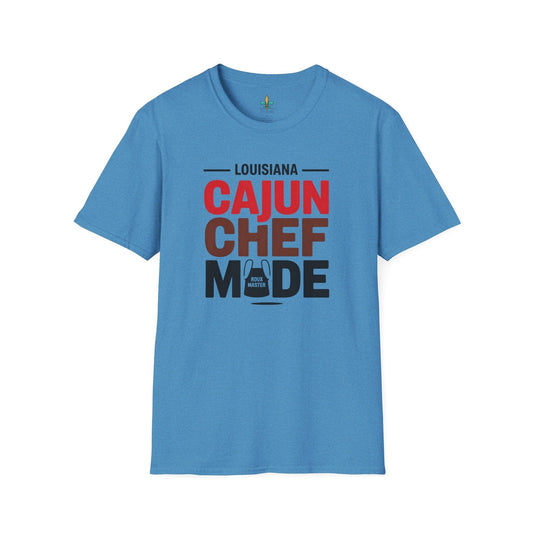 Heather Sapphire / S Louisiana "Cajun Chef Mode" – Bold Louisiana Cooking T-Shirt by Laissez Faire Wear