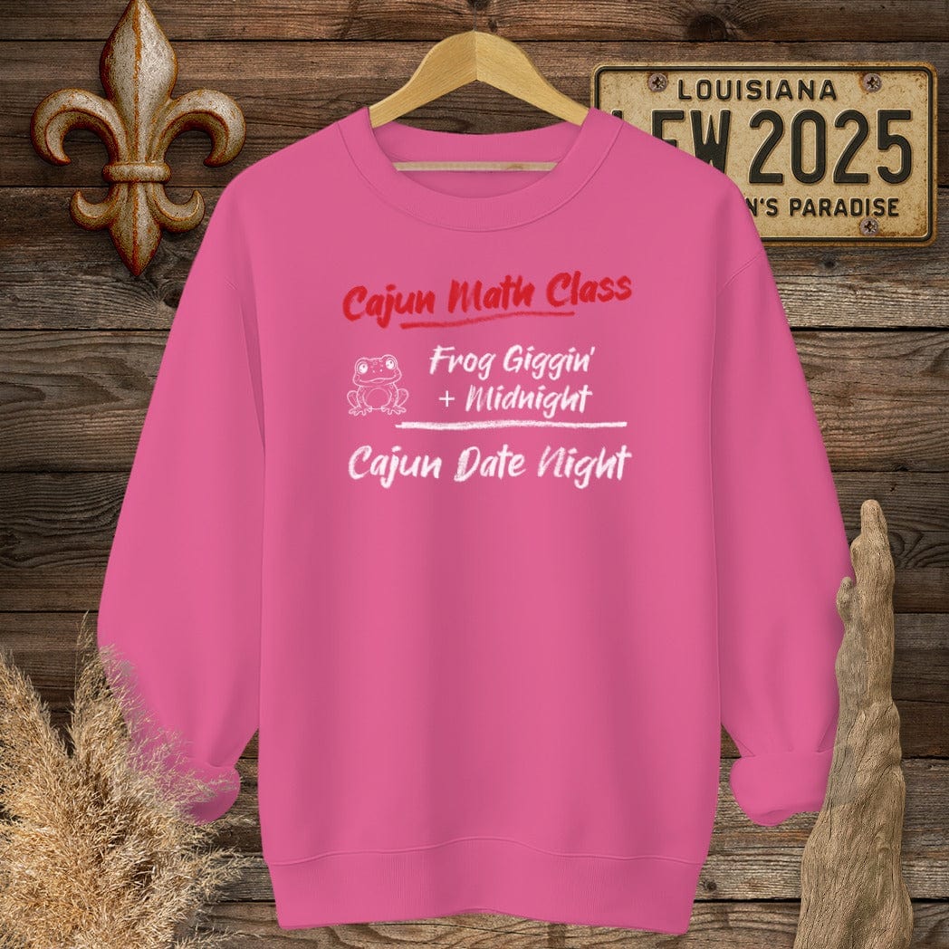 S / Heliconia Louisiana Cajun Math Class - Cajun Date Night Sweatshirt by Laissez Faire Wear