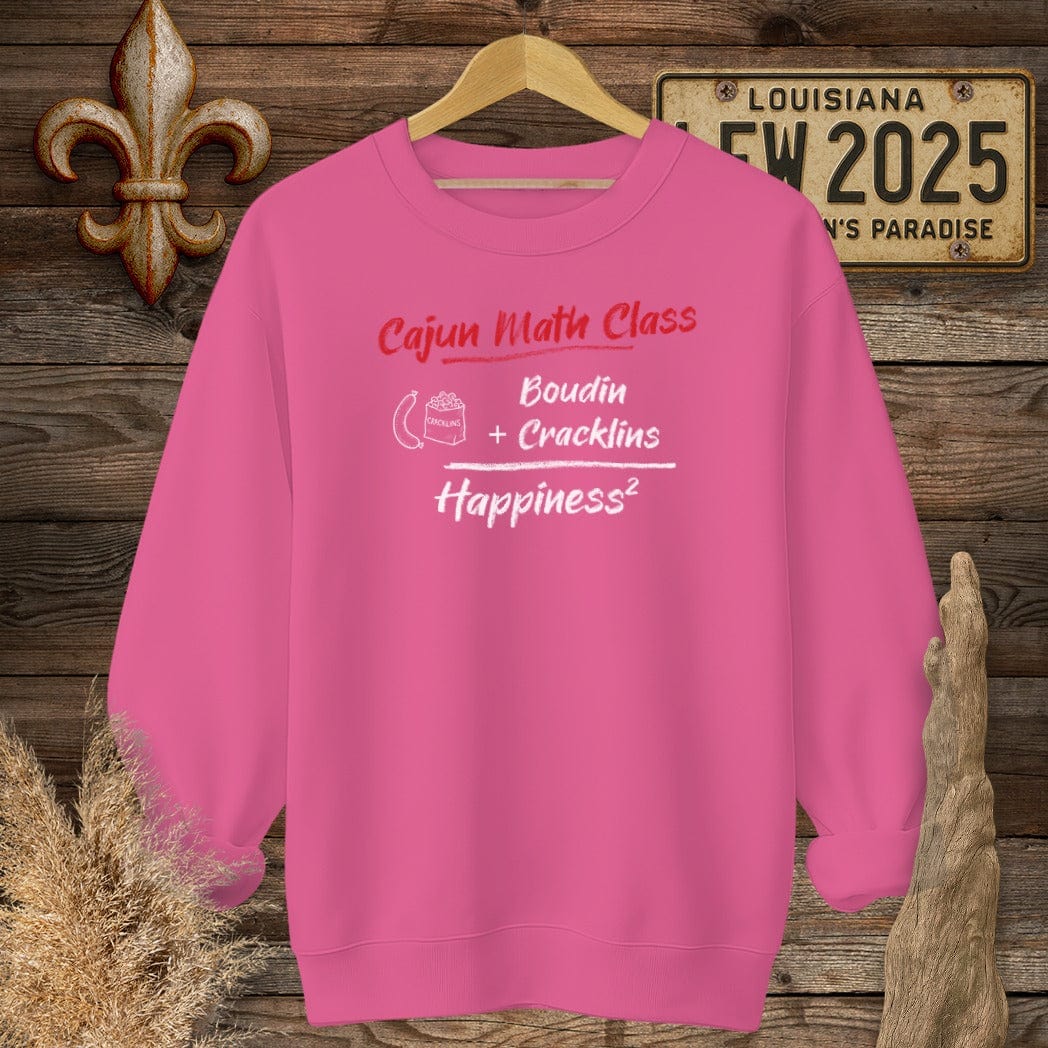 S / Heliconia Louisiana Cajun Math Class - Happiness Sweatshirt by Laissez Faire Wear